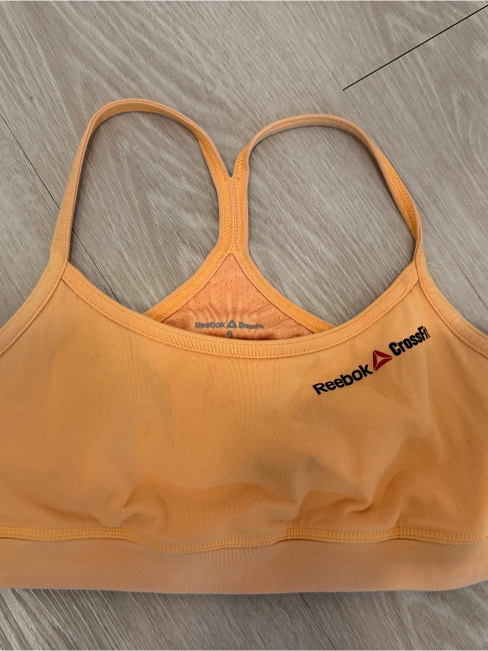 Reebok Orange CrossFit Racerback Sports Bra